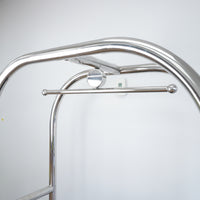 70-Inch Tall Chrome Luggage Cart