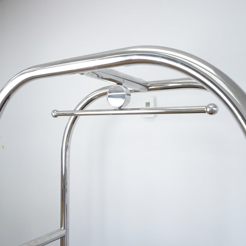 70-Inch Tall Chrome Luggage Cart