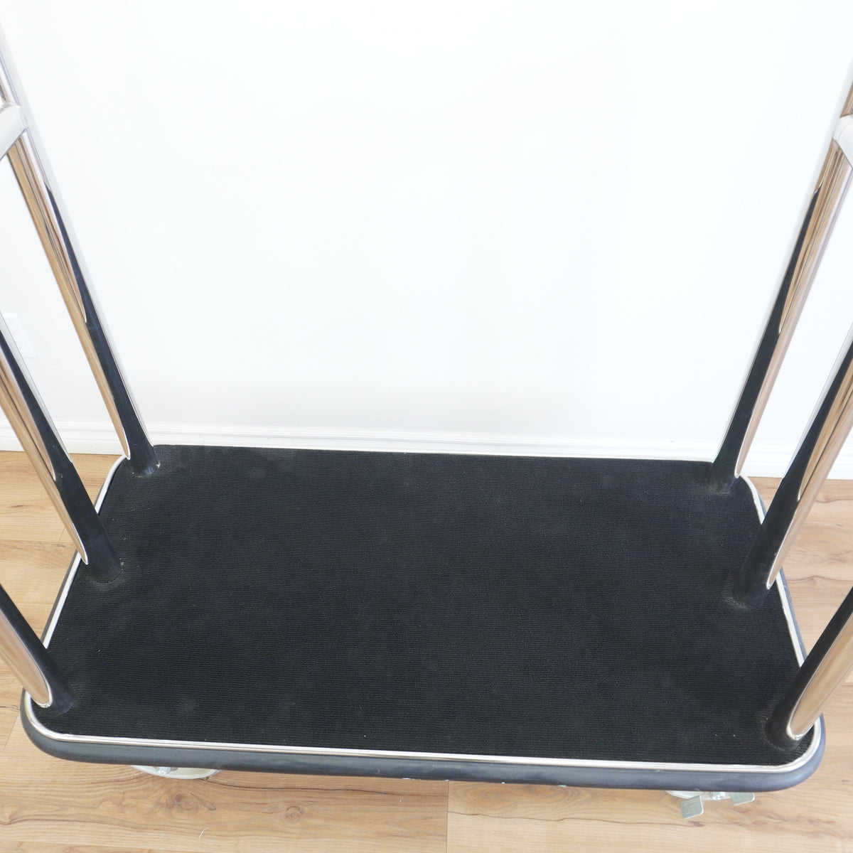 70-Inch Tall Chrome Luggage Cart