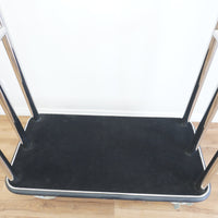 70-Inch Tall Chrome Luggage Cart