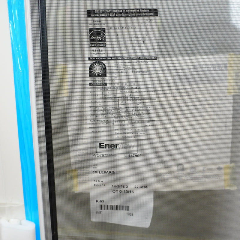 20x28-Inch Casement Window in Gloss Black with Spring Screen