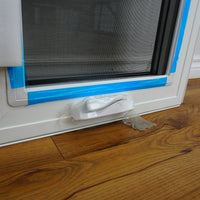 20x28-Inch Casement Window in Gloss Black with Spring Screen