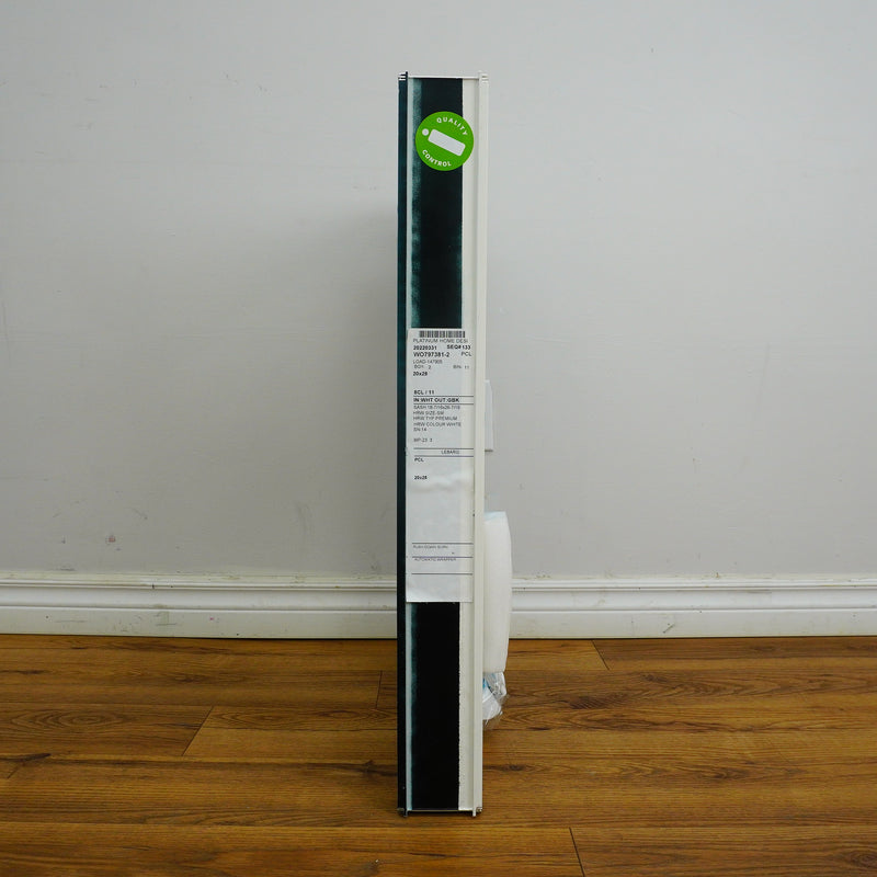 20x28-Inch Casement Window in Gloss Black with Spring Screen