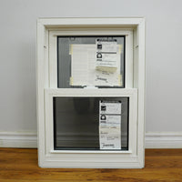 20x28-Inch Double Hung Window in Iron Ore with Spring Screen