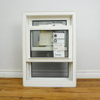 20x28-Inch Double Hung Window in Iron Ore with Spring Screen