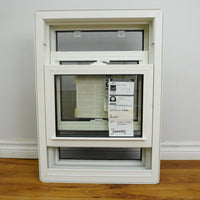 20x28-Inch Double Hung Window in Iron Ore with Spring Screen