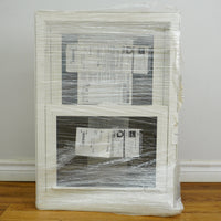 20x28-Inch Double Hung Window in Sandstone with Spring Screen