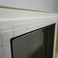 28x18-Inch Single Slider Window in White with Spring Screen