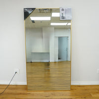Gold-Tone Leaning Mirror 71-inch tall by 39-inch wide