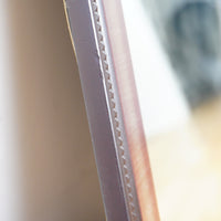 41x29-inch Beveled Horizontal Hanging Mirror with Wood-look Frame