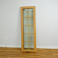 19x60-Inch Laminate Casement Window in Woodgrain Int. White Ext.