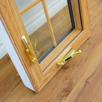 19x60-Inch Laminate Casement Window in Woodgrain Int. White Ext.