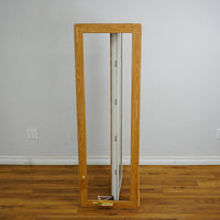19x60-Inch Laminate Casement Window in Woodgrain Int. White Ext.