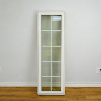 19x60-Inch Laminate Casement Window in Woodgrain Int. White Ext.
