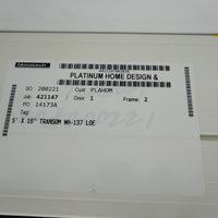 60x16-Inch Fixed Window