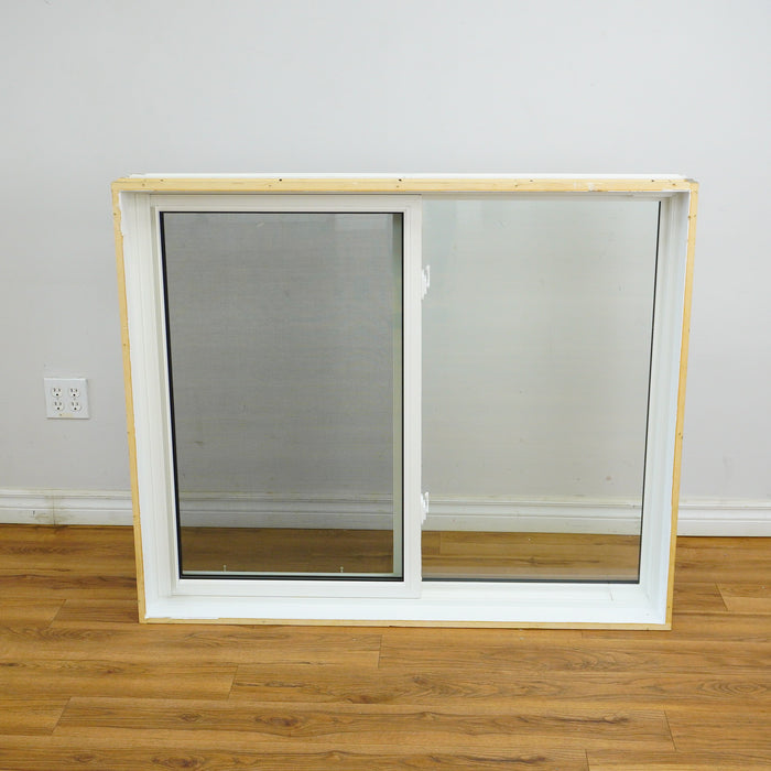 48x40-inch White Single Slider Window