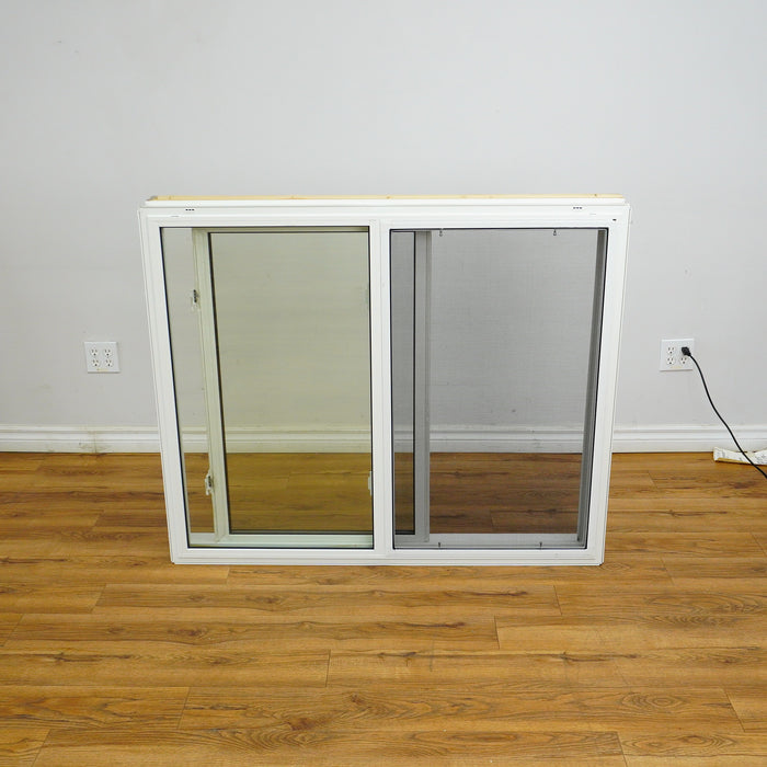 48x40-inch White Single Slider Window
