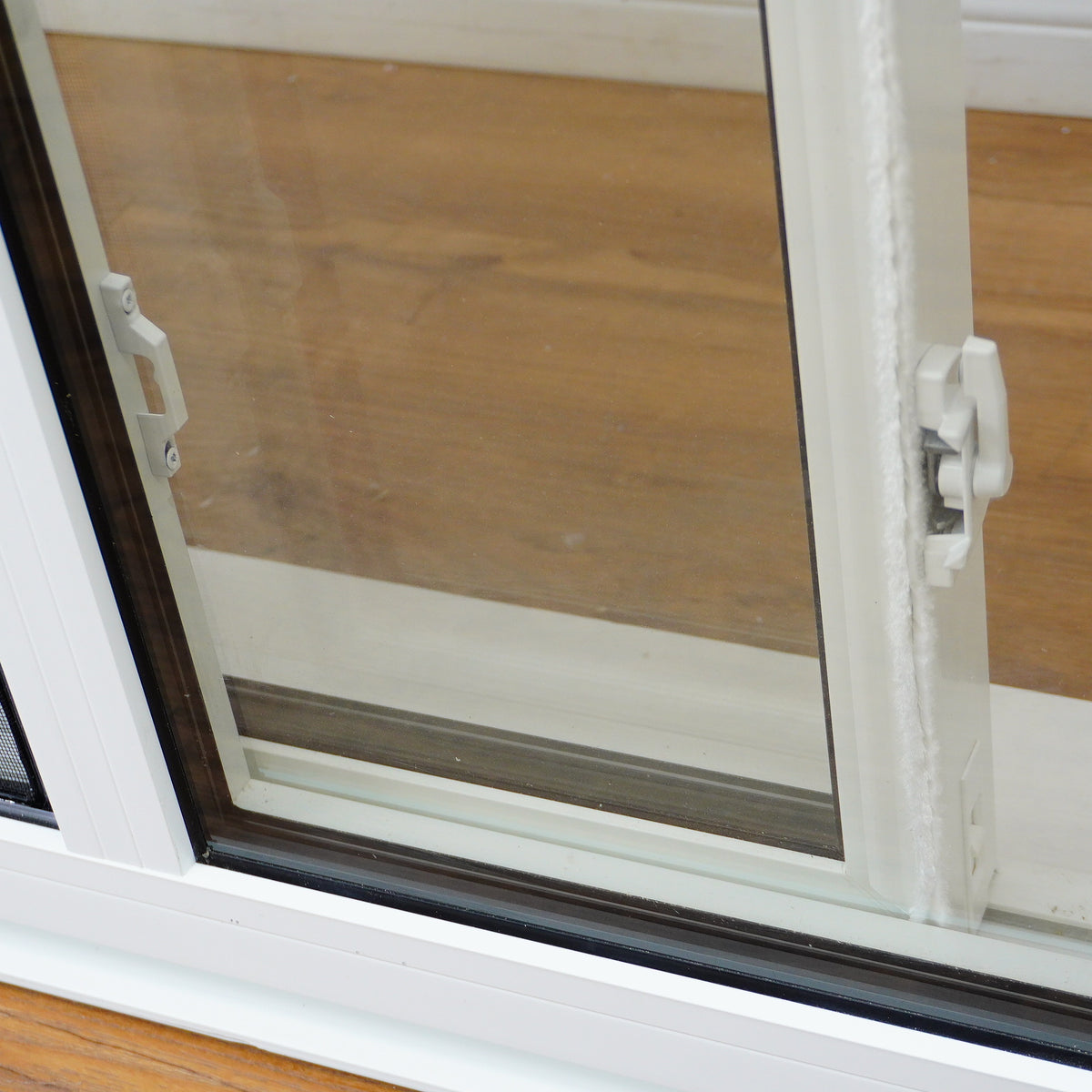 35x40-Inch Single Slider Window in White with Spring Screen