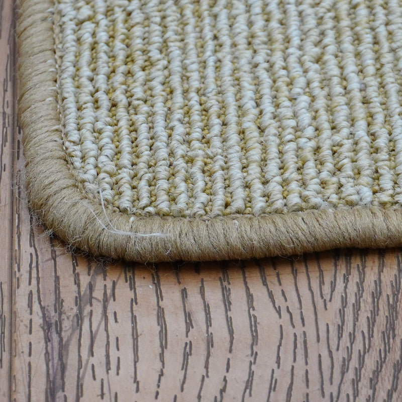 7.4 x 6 ft Beige Woven Flatweave Area Rug – Rounded Edge Finish