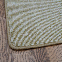 7.4 x 6 ft Beige Woven Flatweave Area Rug – Rounded Edge Finish