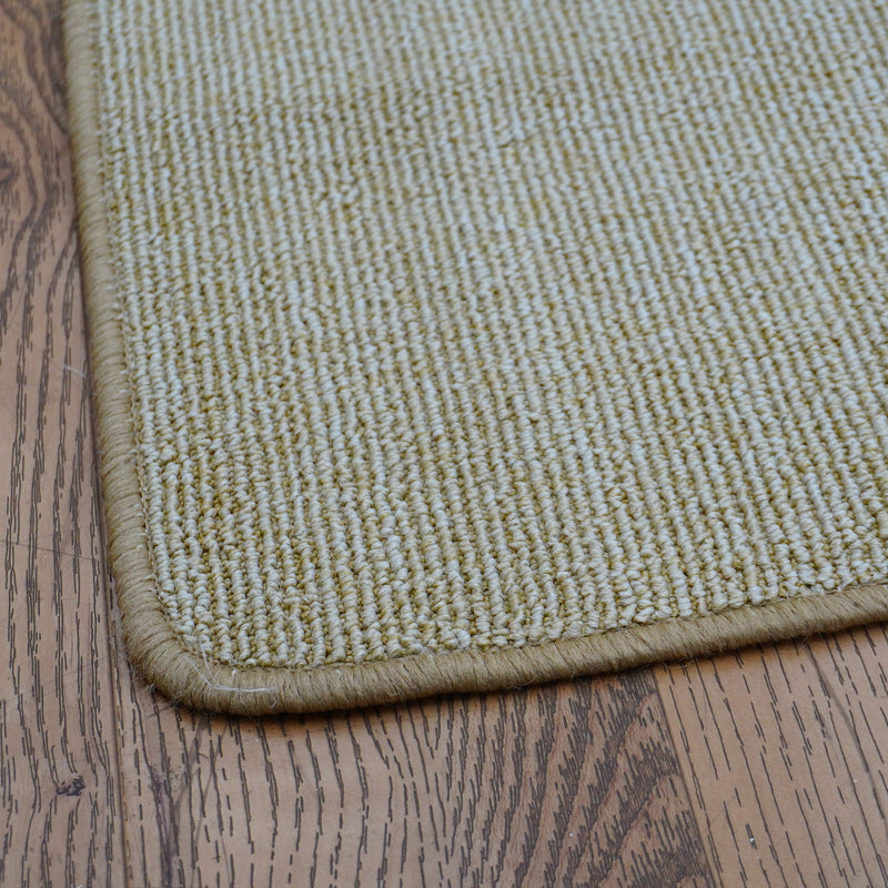 7.4 x 6 ft Beige Woven Flatweave Area Rug – Rounded Edge Finish