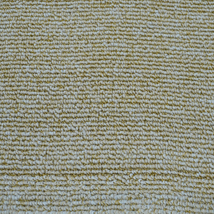 7.4 x 6 ft Beige Woven Flatweave Area Rug – Rounded Edge Finish