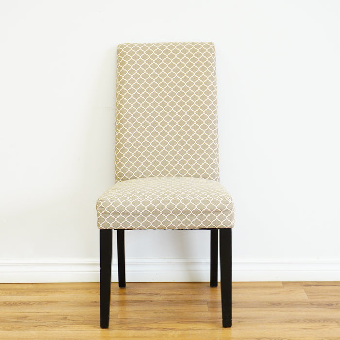 39 Inch Damask Patterned Dining Chair