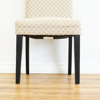 39 Inch Damask Patterned Dining Chair