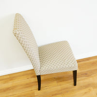 39 Inch Damask Patterned Dining Chair