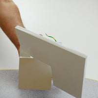7-Inch Square Puzzle LED Wall Sconce in White with Twisting Design