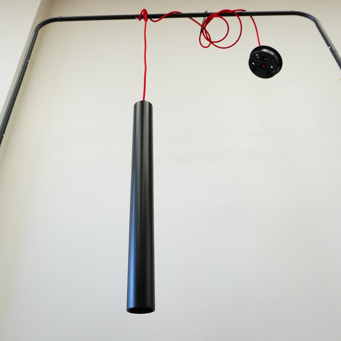 3 x 23-Inch Special A-Tube Pendant Light in Black