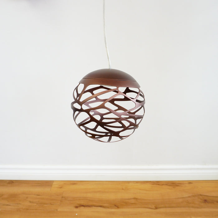 7-Inch Diameter LED Pendant Light in Dark Bronze Kelly Cluster