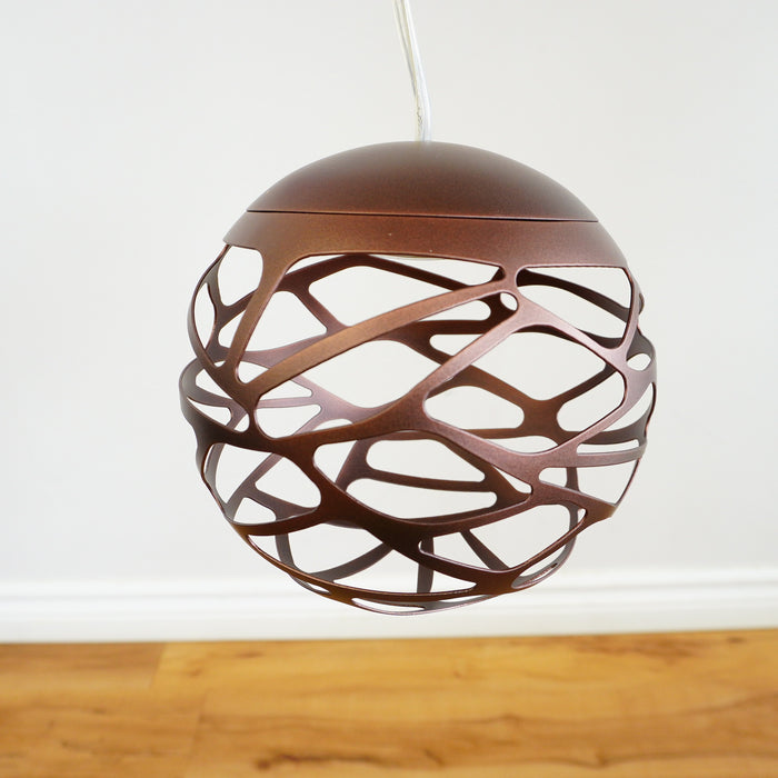 7-Inch Diameter LED Pendant Light in Dark Bronze Kelly Cluster