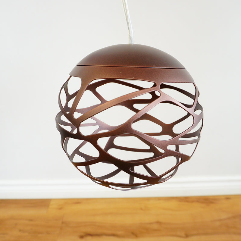 7-Inch Diameter LED Pendant Light in Dark Bronze Kelly Cluster