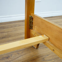 42 x 78 x 29-Inch – Light Wood Slatted Bed Frame