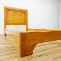 42 x 78 x 29-Inch – Light Wood Slatted Bed Frame