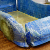 50 x 92 x 27-Inch – Blue Car-Themed Children’s Bed Frame