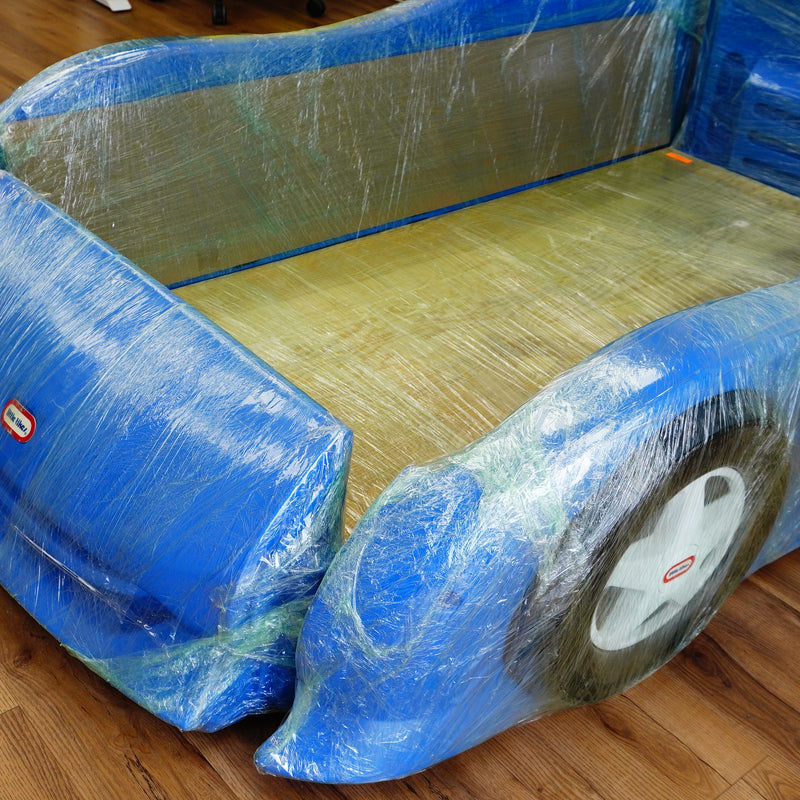 50 x 92 x 27-Inch – Blue Car-Themed Children’s Bed Frame