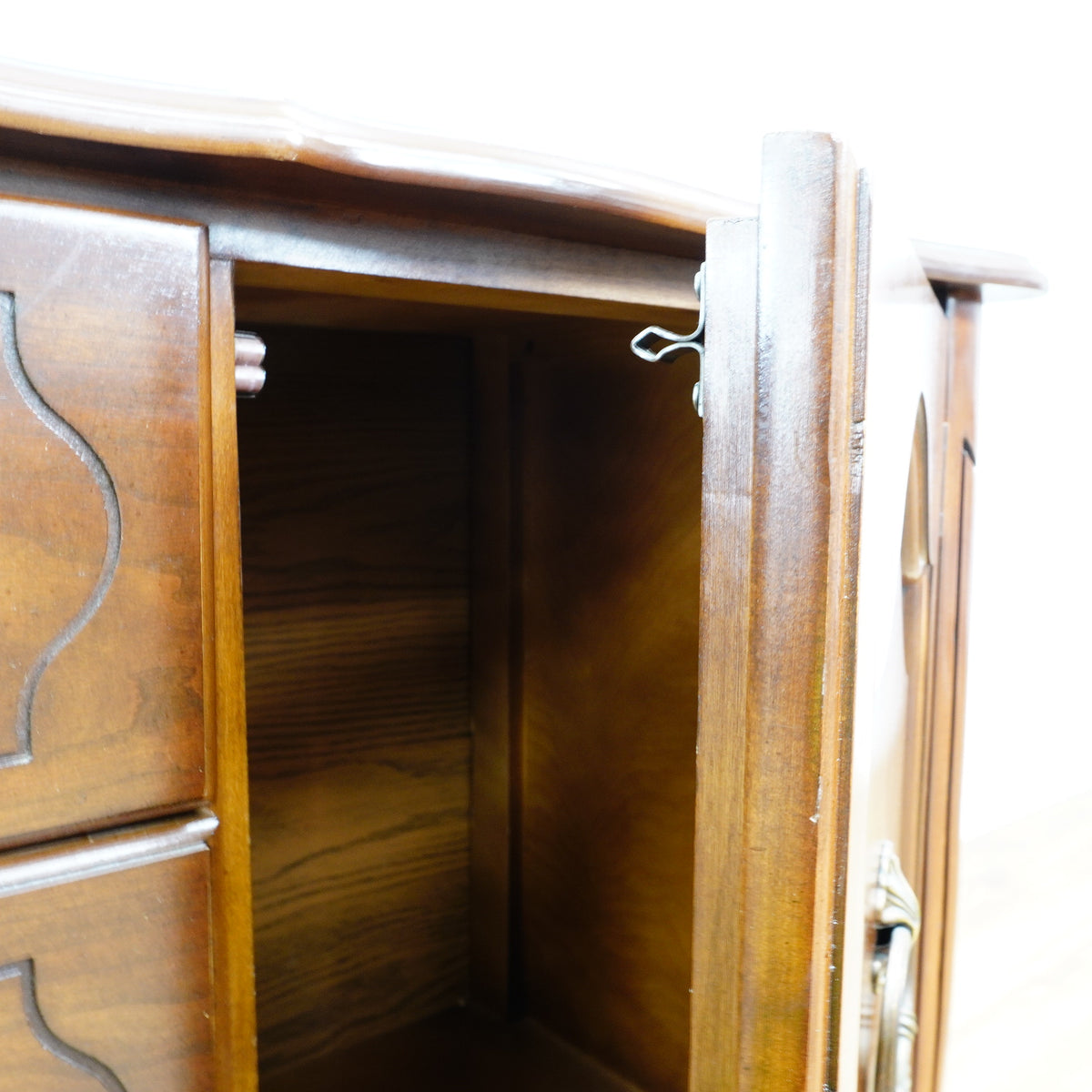 Vintage Wooden Dining Buffet with Cabinets and Drawers – 60x16x30-Inch