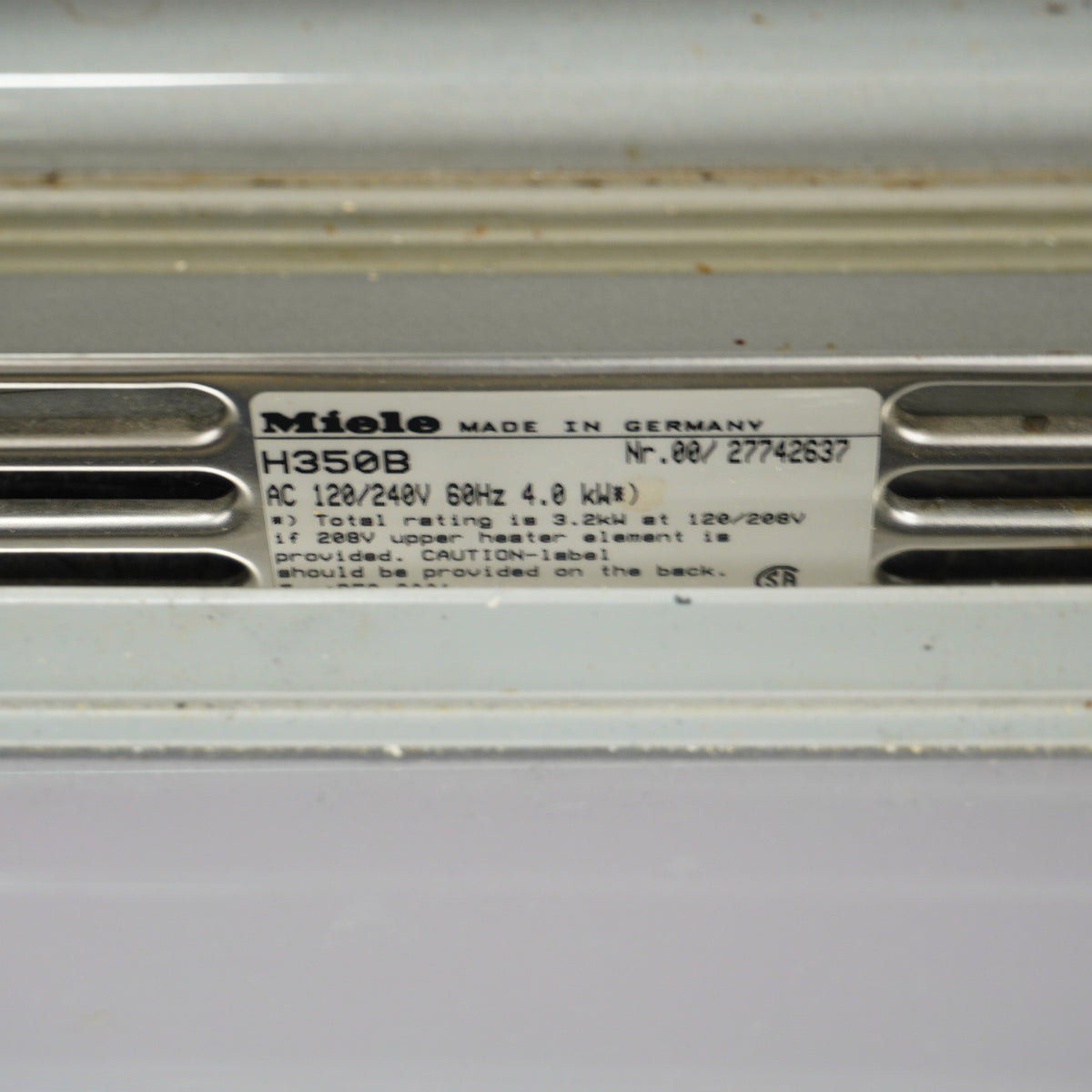 Wall Oven – Miele H350B, 23.5-Inch Wide