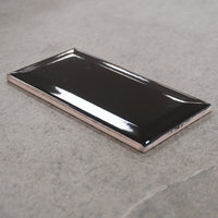 Wall Tiles – Black Beveled, 3x6-Inch, 136pcs/box
