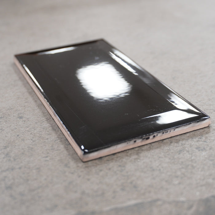 Wall Tiles – Black Beveled, 3x6-Inch, 136pcs/box