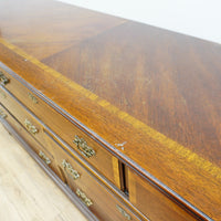 66x19x30-Inch Classic Wooden Dresser with 7 Drawers – Brass Handles