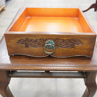 Wooden Side Table with Drawer – 20-Inch Wide