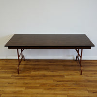 72x30x30-Inch Folding Table – Wood Top & Metal Legs