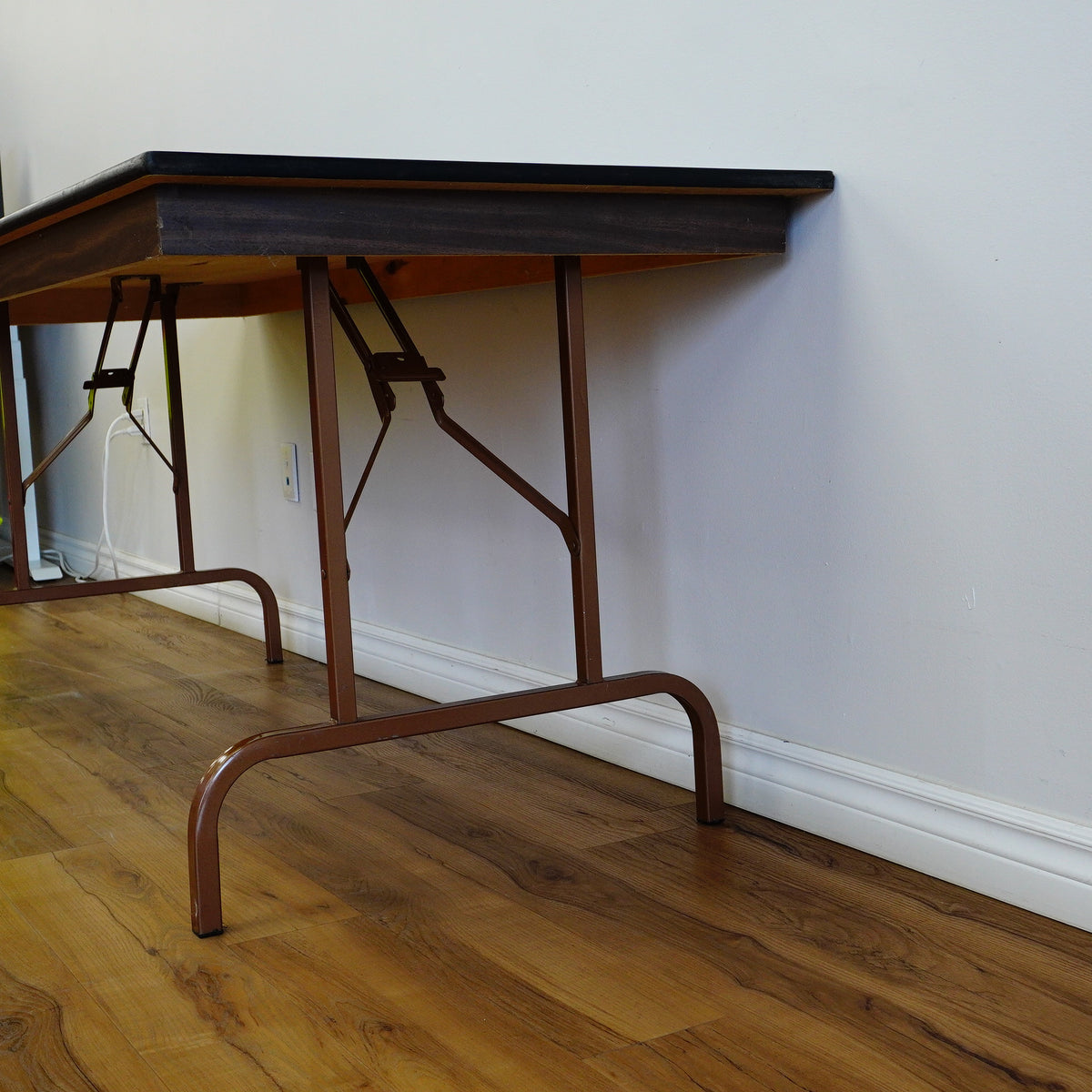 72x30x30-Inch Folding Table – Wood Top & Metal Legs