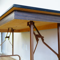 72x30x30-Inch Folding Table – Wood Top & Metal Legs