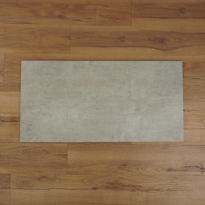 16 x 32-inch Porcelain Tiles in Ash Grey - 3 pcs (10.67 sq ft/box)