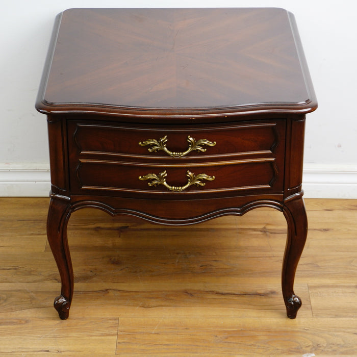 24x26x23-Inch Single‑Drawer Side Table – Double‑Handle Design