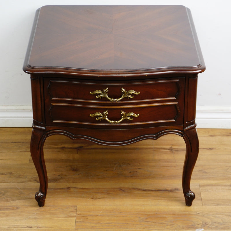 24x26x23-Inch Single‑Drawer Side Table – Double‑Handle Design